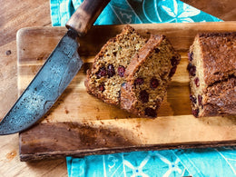 Courgette-brood met Cranberries