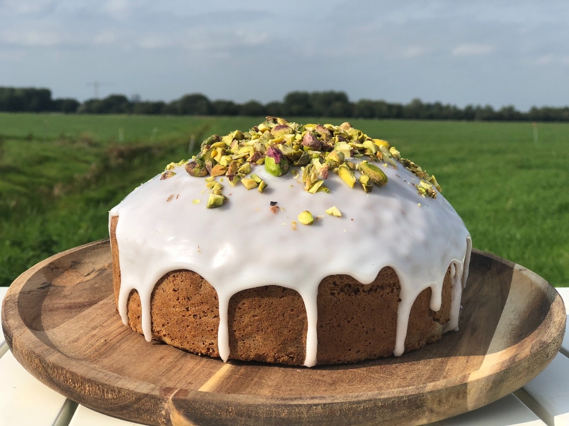 Cake van pistache en walnoten The Nuthouse