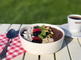 Chia chocolade breakfast bowl