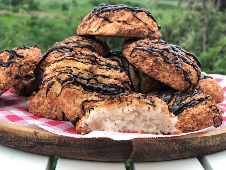 Kokosmakronen met paranoten en chocola (glutenvrij)